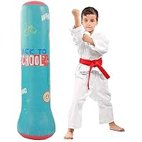 JanTeelGO Boxsack Kinder, Standboxsack für Sofortiges Zurückprallen zum Üben von Karate, Taekwondo und zur Entlastung…