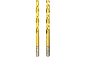 HILPATY Forets à métaux HSS Titane Professional Forets à Métaux en Acier Inoxydable, Standard DIN 338