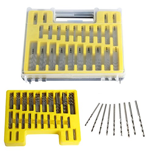 Latinaric 150 tlg Mini Bohrer Set Metallbohrer Drillbohrer Spriralbohrer Bohrersets 0.4-3.2mm - 6