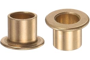 CPJJ 2 Pezzi Flangia Cuscinetto Manicotto 8mm Alesaggio 15mm Diametro 10mm Lunghezza 1.2mm Flangia Spessore Bronzo Boccola Autolubrificante Boccole Manicotto per Attrezzature Industriali