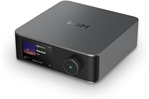 WiiM Ultra Music Streamer & Preamplificatore Digitale | Touchscreen 3,5", Compatibile con Google Cast & Alexa, Streaming Spotify, Amazon Music, Tidal | HDMI ARC, Ingresso Phono, Uscita Cuffie | Grigio