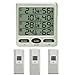 Price comparison product image Wireless Thermometer Froggit FT0073 with 3 outdoor sensors humidity LCD display Min / max