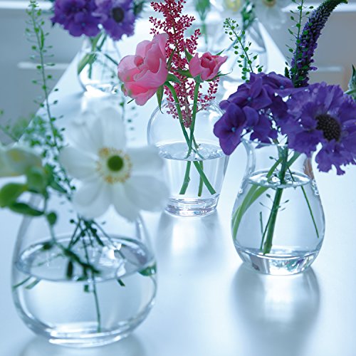 LSA International 9,5 cm Blume Mini Tisch Vase, transparent - 6