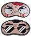 Jenna™ Angry-BlackSpecksCartoon Face Sleeping Eye Mask (Pack of 2) RS.399.00