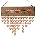 Produktbild Wandkalender,Hunpta Holz Geburtstag Erinnerung Board Birch Ply Plaque Zeichen Familie und Freunde DIY Kalender (C)