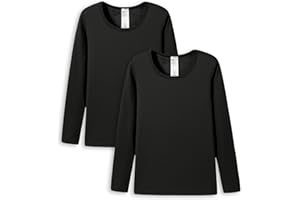 LAPASA Haut Thermique Femme Maillot de Corps à Manches Longues sous-Vêtements Chauds Thermoflux Automne/Hiver Fin/Moyen/Épais L15/L39/L42