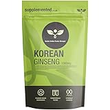 Korean Panax Ginseng Extract 1300mg 180 Tablets - Natural Source of Energy. Pharmaceutical Grade