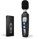 Sound Level Meter, CURCONSA Noise Meter Tester, Portable Decibel Meter, 30dB to 130dB, LCD Display, can be Used in Homes, Fac