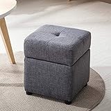 - Jazi Hogar/Muebles Decoración Mesa Moderno Minimalista Tela con Taburete plegable de almacenamiento Cambie el Reposapiés para usar el Taburete Taburete de banco Duradero,# 3-30cm