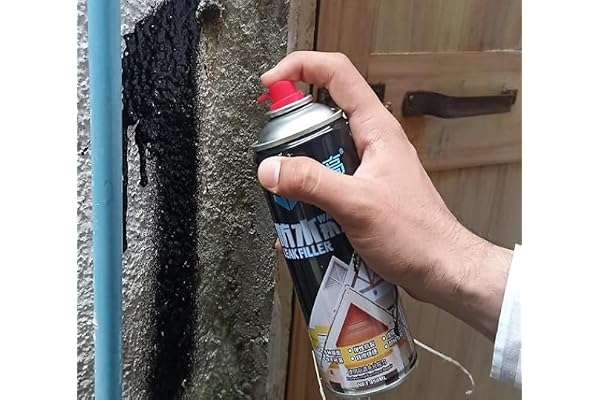 Wandering NAVA PAVA Leak Proof Waterproof Spray for Roof Repair - Rubber Paint Sealant for Waterproofing and Leak Filling - Black , Pack of 1