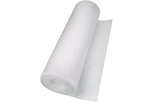 BASELINES Filter Roll White, Filter Class G4, 17-20 mm Thickness, Dimensions 1 x 4 m, Filter Mat, Filter Tile, Mat Filter