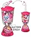 Produktbild Trinkbecher / Trinkflasche - GLITZERBECHER - " Disney Princess - Prinzessin " - incl. Name - mit Strohhalm & Deckel - 300 ml - mit Wasser & Glitter - Becher / Sommerglas - Trinklernbecher - Plastikbecher - z.B. Limonade Erfrischung Sommer - Smoothie Becher Trinkglas Trinkflasche - Trinkgläser Einmachglas / Einweckglas - Kinder - Mädchen & Jungen - Glasbecher - Schneewittchen / Herz