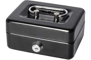 Kleine Geldkassette mit Schloss und Münzschlitz für Kinder, Parrency kleine Schlossbox mit Geldfach, 12.5 x 9.5 x 6 cm