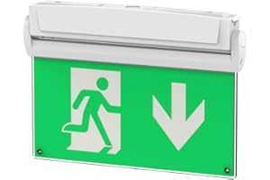 ‎ELG LEUCHTEN Universal LED Rettungszeichenleuchte, 2,8 Watt, 3 Stunden Notlicht, Notleuchte, Notausgangsleuchte, Fluchtwegleuchte