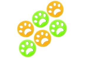 Generico 6 Pezzi Cattura PELI Animali Domestici Cane Gatto Gommino RACCOGLI Capelli Riutilizzabile per Lavatrice Tastiera Auto Sfere BUCATO Pulizia Vestiti Letto