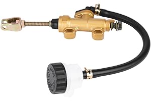 TBEST Pompe de frein arrière universelle, pompe hydraulique, pompe à cylindre, pompe de frein principale, frein arrière avec réserve de réserve pour moto, dirt-bike, ATV
