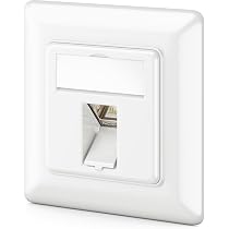 deleyCON 4x CAT 6 Universale Presa di Rete - 2x Porta RJ45 - Schermato - Superficie o Filo - 1 Gigabit Ethernet Rete - EIA/TIA 568A&B - Bianco deleyCON 4x CAT 6 Universale Presa di Rete - 2x Porta RJ45 - Schermato - Superficie o Filo - 1 Gigabit Ethernet Rete - EIA/TIA 568A&B - Bianco