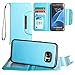 Produktbild CellularOutfitter Samsung Galaxy S7 Compact Wallet Case w/ Matching Detachable Case and Wristlet - Blue