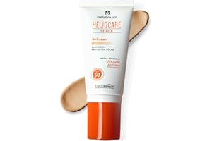 CANTABRIA LABS Heliocare Gelcream Colour Light SPF 50 50ml / Sun Cream For Face/Daily UVA UVB Anti-Ageing Sunscreen Protection/Suits All Skin Types/Natural-looking Foundation Coverage