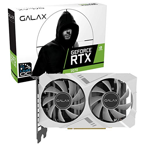 グラフィックボード・グラボ・ビデオカード GALAX RTX2070 White Mini-1 Click OC GALAX RTX 2070 White Mini 8GB