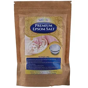 Sattvic Premium Epsom salt - Magnesium Sulphate (200 gm)
