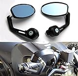 2X Universal Motorrad Spiegel Lenkerendenspiegel...