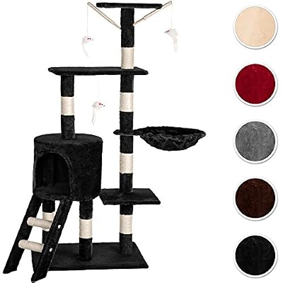 TecTake Arbre à Chat Griffoir Grattoir noir