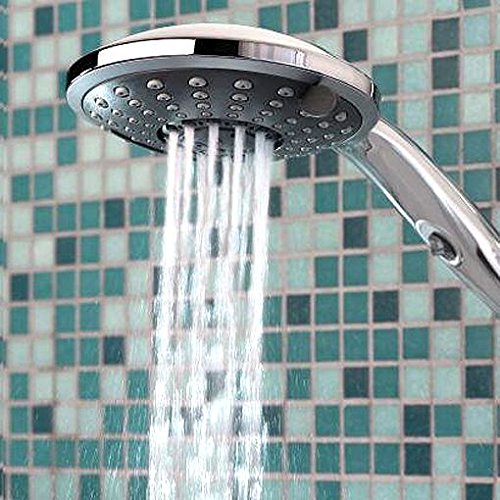 Niagara Duschkopf Handbrause „Wasserfall“ Multifunktion Schwall Brause Chrom/schwarz - 3