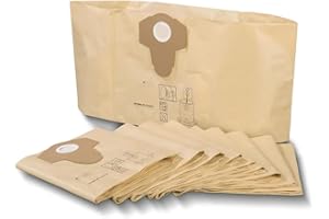 AromeLivii Pack of 12 Bags for Parkside Devices PNTS 1400, PNTS 1500, PWD 25, PWD 30, Vacuum Cleaner Bags Accessories Suitable for Einhell Vacuum Cleaners Wet/Dry Vacuum Cleaner (30 L)
