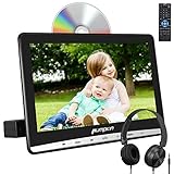 12 " Pantalla + Auriculares Gratis: Pantalla HD TFT de 1366 * 768 con botón táctil. Diseño de doble altavoz para brindarle un mejor disfrute acústico. Equipados con auriculares con cable pueden proporcionar un volumen suficiente y una calidad de sonido nítida cuando se ve la película sin ningún efecto de ruido en los demás.