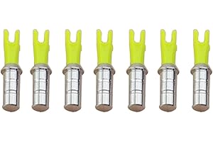 Milaem Archery Arrow Nocks Arrow Tails With Aluminum Pins for ID 4.2/6.0/6.2mm Arrow Shaft (Pack of 50)