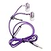Price comparison product image Wired Headphones – Dewanxin HD Stereo Noise Cancelling In Ear Magnetic Headphones Sweatpr Sport Waterproof In-Ear Headphones with Mic – Durable – Innovative Zipper In-Ear Headphones – Various Colours purple