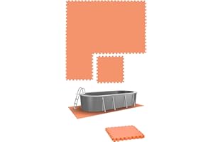 eyepower 8 Große Matten: 1,9m² Poolunterlage 50x50 Antirutschmatte Boden Poolmatte - Pool Unterlage Outdoor Matte Poolunterlage Matten - Platten für Pool Schutzmatte unter Pool Bodenmatte Pool Outdoor