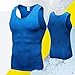 Produktbild Swallowuk Kompression Unterwäsche Herren Tanktop Sport Unterhemd Sport Weste Fitnesss Bodyshaper Schnell Trocknend Shirt (M, Blau)