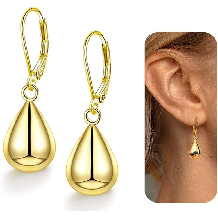 BiSjU Oorbellen Met Gedraaide Ring Gold Plated-Stainless Steel