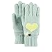 Heart Cotton Angora Gloves Barts full-fingered gloves knit gloves (One Size - pastel green)
