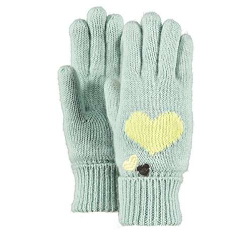 Heart Cotton Angora Gloves Barts full-fingered gloves knit gloves (One Size - pastel green)