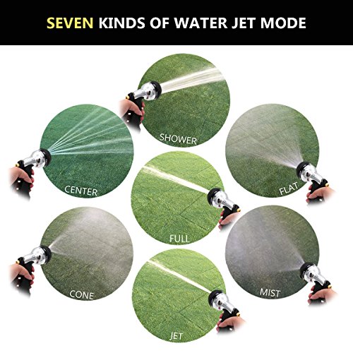 Aodoor Handbrause für den Garten Autowaschanlagen Autowasch Pistole, Multifunktionen Bewässerung-Wasserhähne Garten / Haushalt / Autowasch- Wasserpistole Hochdruckreiniger - 7