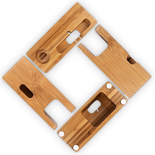Fullmosa Apple Watch Stand Madera y Bamb Soportes de Carga Soporte Docking Station Soporte para Cradle para iPhone y Apple Watch Series1 Series 2 reviews Fullmosa Apple Watch Stand Madera y Bamb Soportes de Carga Soporte Docking Station Soporte para Cradle para iPhone y Apple Watch Series1 Series 2