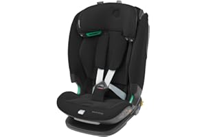 Maxi-Cosi Titan Pro² i-Size Kindersitz, 76 - 150 cm, 15 Monate-12 Jahre, G-CELL-Seitenaufprallschutz, Easy-in Gurtsystem, ClimaFlow, AirProtect-Sicherheitskissen, 4 Liegepositionen, Authentic Black