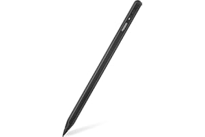 Metapen Stylet A8 Compatible avec Apple iPad 2018-2025 pour iPad 11 A16/10/9/8/7/6,Pro 3/4/5/6/M4,Air 3/4/5/M2/M3,Mini 5/6,Pencil Charge Rapide,Reject de Paume,Détection d'inclinaison (Noir)