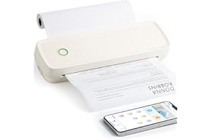 Kalopsia Portable Thermal Printer A4: 203DPI Wireless Bluetooth Printer for Phone & Laptop Inkless Mobile Printer Support A4/4/3/2 Thermal Printer Small Printers for Home Office School