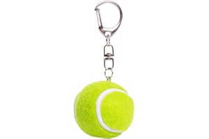 CAOXIAN Mini Tennis Ball Keychain Keyring Car Key Ring Sport Key Chain Tennis Ball Keyrings Bag Pendants for Sport Lovers Kids Party Favors