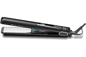 GA.MA Italy Professional, Prostownica G-Style Oxy-Active IHT Wide & Long, Technologia Oxy-Active dla trwałego koloru i lśniących włosów, Regulowana temperatura 150°-230°C, Czarna