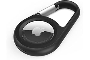 Belkin Anneau de protection avec mousqueton (protection pour AirTag, accessoire résistant aux rayures, noir) pour Téléphone cellulaire, Cas