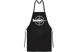 OM3® BRATORT – BBQ Apron – Cult TV Crime Series Parody – BBQ Kitchen Apron with Bum Bag for Adults Unisex, black