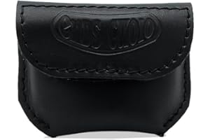 ends cuoio Sac en Cuir Compatible avec Telepass pour Moto, Sac en Cuir Guidon Convient à Telepass, Sac 100% Fabriqué en Italie Véritable Cuir, Gadget Moto, Harley Davidson Accessoires (Noir, Slim)