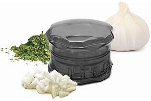 NERTHUS 318 Broyeur d'ail, PP, Gris, 9 x 7 x 7 cm