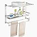 Produktbild Badezimmer Badezimmer Rack Wand Hänge Bad Handtuch Rack Bad Handtuch Rack Drei Regal 40/50/60 × 44 × 22cm. 40cm lang