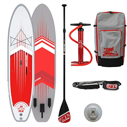JBAY.zone Tavola Stand Up Paddle SUP Gonfiabile Comet J3 11'6'' Cm 350x81x15 Touring SUP Board Completa di Accessori